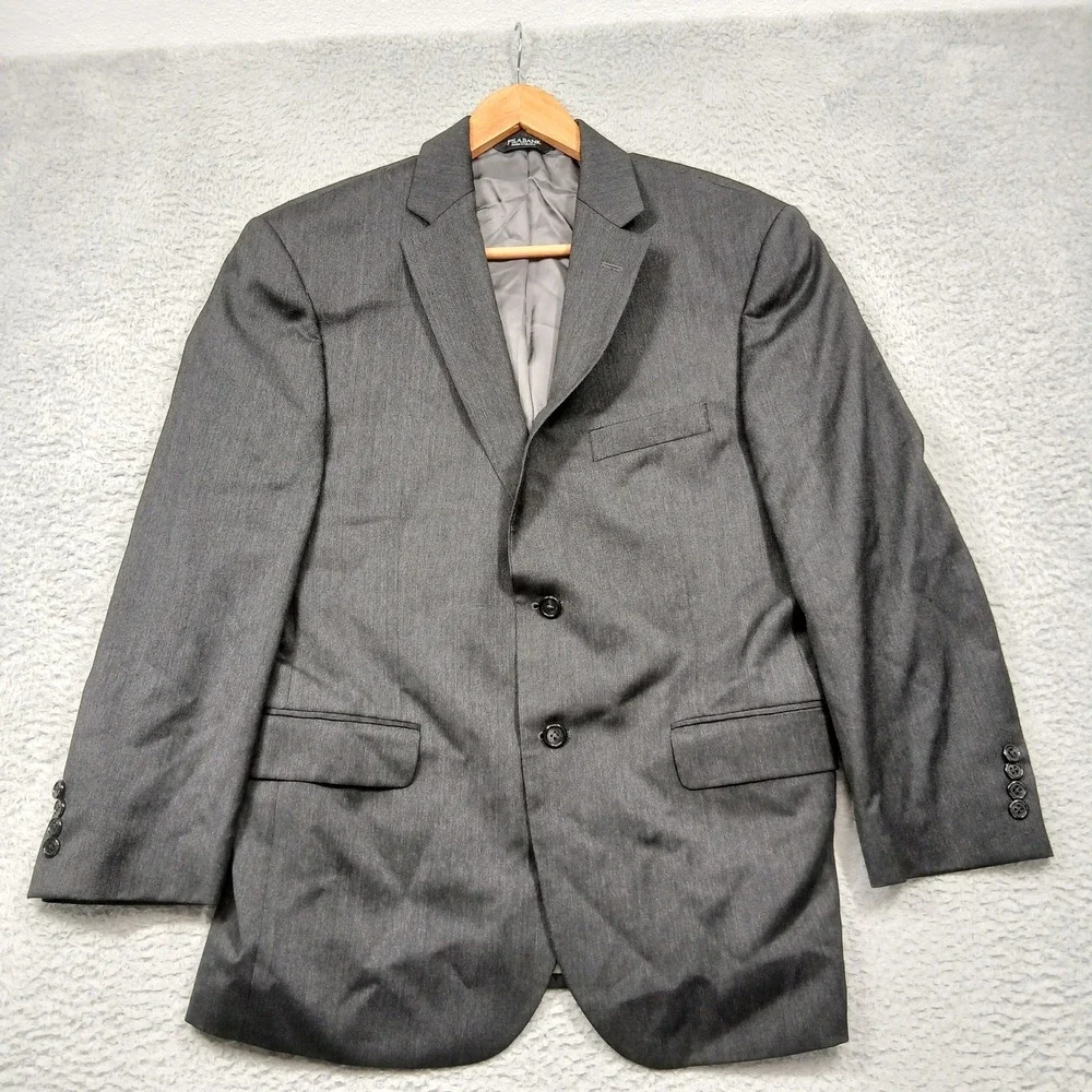 Jos. A. Bank Signature Tailored Fit Men's 42 Short Gray‎ 2-Button Blazer Jacket